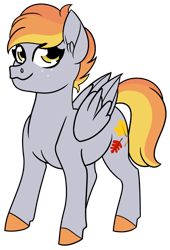 Size: 1024x1504 | Tagged: safe, artist:booperledooper, imported from derpibooru, oc, oc only, oc:blustery fall, pony, magical lesbian spawn, offspring, parent:derpy hooves, parent:rainbow dash, parents:derpydash, scootacake, solo