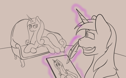 Size: 4599x2867 | Tagged: safe, artist:nudeknightart, imported from derpibooru, princess cadance, shining armor, alicorn, pony, awkward smile, draw me like one of your french girls, duo, female, male, mare, missing accessory, shiningcadance, shipping, smiling, stallion, straight, titanic