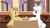 Size: 1500x844 | Tagged: safe, artist:aleksythepony, imported from derpibooru, double diamond, feather bangs, earth pony, pony, chair, doublebangs, food, gay, looking at each other, male, muffin, plate, shipping, stallion, table