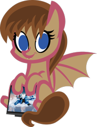 Size: 540x705 | Tagged: safe, artist:up1ter, imported from derpibooru, oc, oc only, oc:lunette, bat pony, pony, bat pony oc, chibi, female, mare, simple background, solo, transparent background