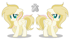 Size: 2349x1277 | Tagged: safe, artist:marielle5breda, imported from derpibooru, oc, oc only, oc:stronghoof, pegasus, pony, female, mare, offspring, parent:bulk biceps, parent:fluttershy, parents:flutterbulk, solo