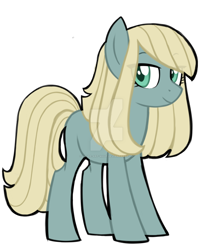 Size: 1024x1201 | Tagged: safe, artist:azure-art-wave, imported from derpibooru, oc, oc only, earth pony, pony, female, mare, offspring, parent:limestone pie, parent:zephyr breeze, parents:zephyrstone, simple background, solo, transparent background, watermark