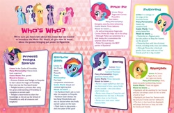 Size: 1020x664 | Tagged: safe, imported from derpibooru, applejack, fluttershy, pinkie pie, rainbow dash, rarity, twilight sparkle, alicorn, spoiler:my little pony annual 2019, spoiler:s08, bio, mane six, school of friendship, twilight sparkle (alicorn)