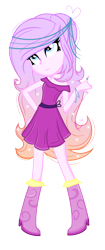 Size: 728x1732 | Tagged: safe, artist:101xsplattyx101, imported from derpibooru, oc, oc only, oc:diamond flare, equestria girls, boots, clothes, dress, equestria girls-ified, shoes, simple background, solo, transparent background