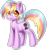 Size: 756x802 | Tagged: safe, artist:bumblebun, imported from derpibooru, oc, oc only, pony, rainbow hair, simple background, solo, transparent background