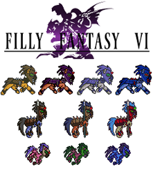 Size: 248x280 | Tagged: safe, artist:rydelfox, imported from derpibooru, oc, oc only, alternate timeline, crossover, crystal war timeline, filly fantasy vi, pixel art, simple background, sombra soldier, sprite, white background