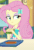 Size: 570x848 | Tagged: safe, imported from derpibooru, screencap, fluttershy, best trends forever, equestria girls, equestria girls series, animated, best trends forever: twilight sparkle, cafeteria, choose twilight sparkle, cropped, eating, female, food, sandwich, vegan, vegetarian