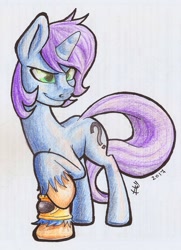Size: 667x919 | Tagged: safe, artist:sharpy, imported from derpibooru, oc, oc only, oc:max bright, pony, bracelet, colt, jewelry, male, solo, traditional art