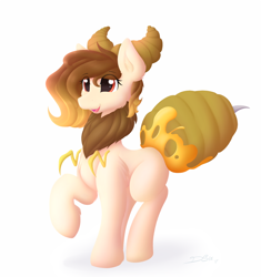 Size: 1200x1275 | Tagged: safe, artist:d-sixzey, imported from derpibooru, oc, oc only, bee, earth pony, pony, animal costume, bee costume, bee queen, beehive, clothes, cosplay, costume, don't starve, food, gradient mane, honey, raised hoof, simple background, solo, white background