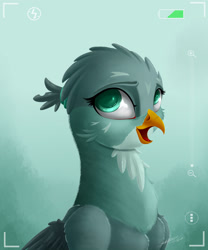 Size: 2500x3000 | Tagged: safe, artist:skitsniga, artist:skitsroom, imported from derpibooru, gabby, griffon, cute, female, gabbybetes, smiling, solo