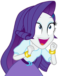 Size: 1557x2048 | Tagged: safe, artist:thebarsection, imported from derpibooru, rarity, dance magic, equestria girls, spoiler:eqg specials, bracelet, clothes, cute, female, looking up, open mouth, raribetes, simple background, skirt, solo, transparent background