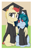Size: 915x1401 | Tagged: safe, artist:shinodage, imported from derpibooru, oc, oc only, oc:delta vee, oc:jet stream, pony, female, glasses, graduation, graduation cap, hat, hug, looking at you, male, mare, oc x oc, shipping, sitting, smiling, stallion, straight, winghug