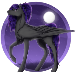 Size: 1231x1200 | Tagged: safe, artist:lou1911, imported from derpibooru, oc, oc only, oc:midnight huntress, pegasus, pony, female, mare, solo