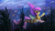 Size: 1920x1080 | Tagged: safe, artist:hierozaki, imported from derpibooru, fluttershy, fish, seapony (g4), my little pony: the movie, cloud, female, kelp, night, seaponified, seapony fluttershy, seaweed, sky, solo, species swap, stars, underwater, watershy