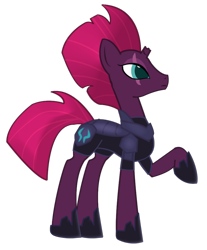 Size: 1000x1207 | Tagged: safe, artist:prism note, imported from derpibooru, tempest shadow, my little pony: the movie, armor, broken horn, crest, eye scar, female, scar, solo