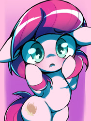 Size: 745x989 | Tagged: safe, artist:ccc, imported from derpibooru, lily longsocks, earth pony, pony, blushing, female, filly, mare, solo