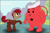 Size: 1226x806 | Tagged: safe, artist:ultrathehedgetoaster, imported from derpibooru, oc, oc:coke pony, drink pony, food pony, monster pony, original species, pony, soda pony, coke, cola cola, crossover, drink, female, food, kool-aid, kool-aid man, male, monster mare, ponified, soda