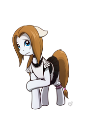 Size: 700x1000 | Tagged: safe, artist:nicestile, imported from derpibooru, oc, oc only, oc:garin, pegasus, pony, 2018 community collab, derpibooru community collaboration, clothes, female, maid, mare, shy, simple background, transparent background