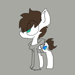 Size: 540x540 | Tagged: safe, artist:blurry-kun, imported from derpibooru, pony, clothes, crossover, hoodie, ponified, solo, the mark side