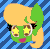 Size: 586x580 | Tagged: safe, artist:enzomersimpsons, imported from derpibooru, oc, oc only, oc:melon seed, pony, animated, smiling, solo, starry eyes, wingding eyes