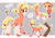 Size: 1280x904 | Tagged: safe, artist:loupgarou, imported from derpibooru, applejack, earth pony, pony, leak, spoiler:g5, applejack (g5 concept leak), applejack (g5), bandana, blaze (coat marking), bucking, coat markings, cowboy hat, facial markings, female, g5, g5 concept leak style, g5 concept leaks, hardcore, hat, mare, neckerchief, socks (coat marking), socks (coat markings), stetson, unshorn fetlocks