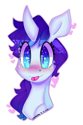 Size: 2000x3000 | Tagged: safe, artist:bunxl, imported from derpibooru, oc, oc only, pony, unicorn, heart eyes, simple background, smiling, solo, tongue out, transparent background, wingding eyes