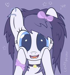 Size: 1000x1072 | Tagged: safe, artist:lexifyrestar, imported from derpibooru, oc, oc only, oc:frisbee, smiling
