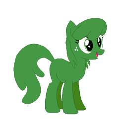 Size: 450x450 | Tagged: safe, imported from derpibooru, oc, oc only, oc:slimy, earth pony, goo pony, original species, pony, derpibooru community collaboration, base used, female, green eyes, mare, monster, simple background, slime, smiling, transparent background