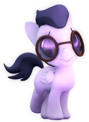 Size: 1280x1755 | Tagged: safe, artist:fillerartist, imported from derpibooru, rumble, pony, 3d, blender, blender cycles, goggles, looking away, male, simple background, solo, transparent background, worried