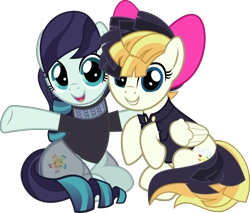 Size: 5074x4319 | Tagged: safe, artist:jhayarr23, imported from derpibooru, coloratura, songbird serenade, earth pony, pegasus, pony, my little pony: the movie, absurd resolution, cute, duo, female, mare, rara, rarabetes, simple background, songbetes, transparent background, vector