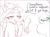 Size: 537x401 | Tagged: safe, anonymous artist, imported from derpibooru, tree hugger, oc, oc:anon, /mlp/, 4chan, afroman, because i got high, blunt, clothes, cute, drawthread, drug use, drugs, duo, funny, headscarf, lineart, marijuana, scarf