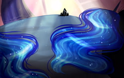 Size: 1749x1114 | Tagged: safe, artist:inspiredpixels, imported from derpibooru, princess luna, pony, bed, bedsheets, crown, curtains, female, jewelry, mare, regalia, signature, sleeping, solo