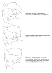 Size: 2893x4092 | Tagged: safe, artist:moonatik, derpibooru exclusive, imported from derpibooru, oc, oc only, oc:moonatik, pony, derpibooru, dialogue, glasses, meme, meta, sketch, smiling, solo, vulgar, wow! glimmer