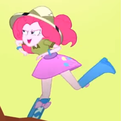 Size: 545x547 | Tagged: safe, imported from derpibooru, screencap, pinkie pie, eqg summertime shorts, equestria girls, the canterlot movie club, cropped