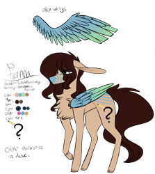 Size: 2480x2777 | Tagged: safe, artist:sweetmelon556, imported from derpibooru, oc, oc only, oc:fianna, pegasus, pony, female, high res, mare, reference sheet, simple background, solo, transparent background