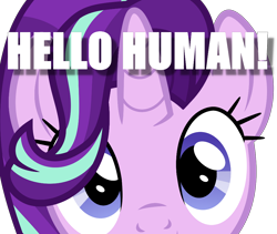 Size: 1024x866 | Tagged: safe, artist:xebck, imported from derpibooru, starlight glimmer, pony, unicorn, bronybait, close-up, cute, female, glimmerbetes, image macro, looking at you, mare, meme, simple background, solo, talking, talking to viewer, text, transparent background