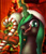 Size: 1024x1179 | Tagged: dead source, safe, artist:jeki, imported from derpibooru, queen chrysalis, changeling, changeling queen, candy, candy cane, christmas, christmas changeling, christmas tree, female, food, glowing horn, green changeling, hat, holiday, licking, licking lips, magic, santa hat, solo, telekinesis, tongue out, tree
