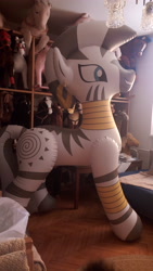 Size: 2592x4608 | Tagged: safe, artist:arniemkii, imported from derpibooru, zecora, horse, pony, zebra, bootleg, female, hongyi, inflatable, inflatable toy, inflation, irl, mare, photo