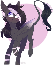 Size: 2439x2969 | Tagged: safe, artist:emily-826, imported from derpibooru, oc, oc only, oc:starry dreams, pegasus, pony, colored wings, colored wingtips, female, high res, mare, solo