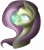 Size: 3500x4000 | Tagged: safe, artist:php119, artist:sisistarr, deleted from derpibooru, imported from derpibooru, fluttershy, butterfly, pegasus, pony, series:poisonjokerau, alternate universe, bust, insect on nose, looking at something, portrait, simple background, solo, transparent background