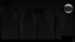 Size: 1920x1080 | Tagged: safe, artist:phenioxflame, artist:steamyart, imported from derpibooru, rainbow dash, apocalypse, black and white, grayscale, monochrome, moon, tree, vine, virus