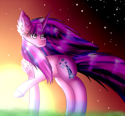 Size: 1264x1176 | Tagged: safe, artist:6-fingers-lover, imported from derpibooru, oc, oc only, pony, unicorn, female, mare, solo, sunrise