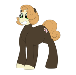 Size: 2804x2753 | Tagged: safe, artist:marukouhai, imported from derpibooru, oc, oc only, oc:lucy, earth pony, pony, female, high res, mare, offspring, parent:cherry jubilee, parent:trouble shoes, parent:troubleshoes clyde, simple background, solo, white background