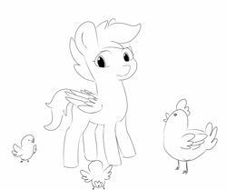 Size: 967x809 | Tagged: safe, artist:c0pter, imported from derpibooru, scootaloo, pony, female, sketch, solo