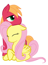 Size: 1520x2032 | Tagged: safe, artist:lunawinchester420, imported from derpibooru, big macintosh, fluttershy, earth pony, pegasus, pony, female, fluttermac, male, shipping, straight