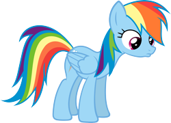 Size: 4500x3233 | Tagged: safe, artist:slb94, imported from derpibooru, rainbow dash, pegasus, pony, daring done?, curious, female, looking at something, mare, simple background, solo, transparent background, vector