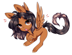 Size: 1347x1034 | Tagged: safe, artist:lnspira, imported from derpibooru, oc, oc only, oc:alleda, pegasus, pony, chibi, female, mare, simple background, solo, transparent background