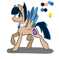 Size: 2000x2000 | Tagged: safe, artist:chelseawest, imported from derpibooru, oc, oc only, oc:blue flare, pegasus, pony, colored wings, female, high res, mare, multicolored wings, reference sheet, simple background, solo, transparent background