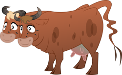 Size: 1280x793 | Tagged: safe, artist:littlestarwanderer, imported from derpibooru, brahmin, cow, fallout equestria, cloven hooves, crossover, fallout, female, multiple heads, simple background, solo, transparent background, two heads, udder, vector