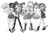 Size: 677x448 | Tagged: safe, edit, imported from derpibooru, applejack, fluttershy, pinkie pie, rainbow dash, rarity, sci-twi, sunset shimmer, twilight sparkle, equestria girls, equestria girls series, black and white, boots, clothes, converse, feet, glasses, grayscale, high heel boots, high heels, humane five, humane seven, humane six, monochrome, rarity peplum dress, sandals, shoes, skirt, socks